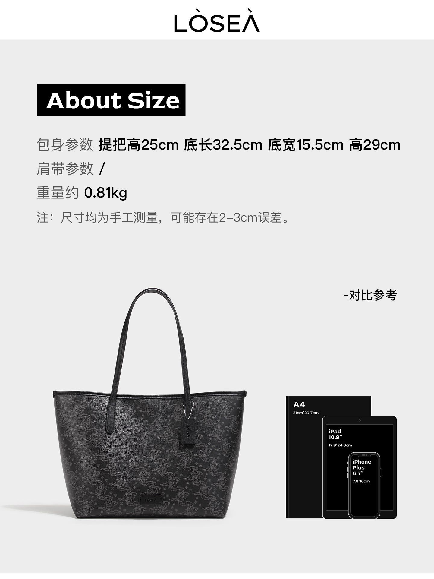 LOSEA Three Gorges Museum Ruyi Cloud Tote Bag