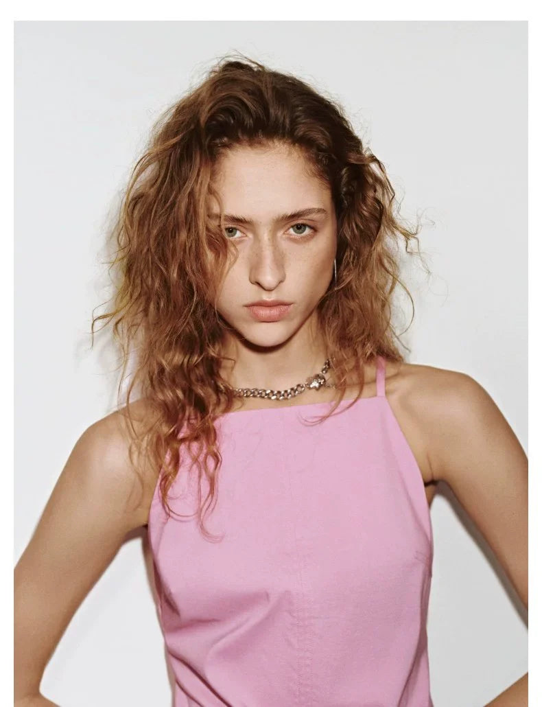 URBAN REVIVO Temperament Super Short Sleeveless Dress