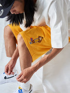 Battles Street Embroidery Printed Basketball Shorts