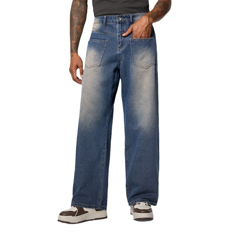INF front pocket wide-leg jeans