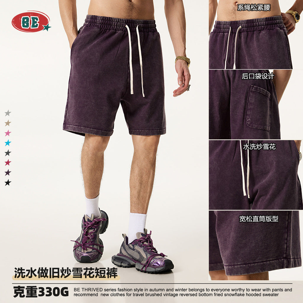 BE heavy 100% Cotton retro washed Shorts