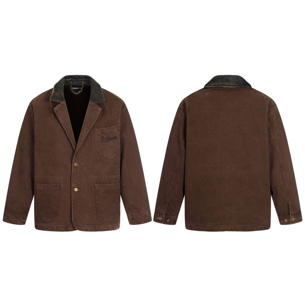 11KN Real Cowhide Lapel Jacket