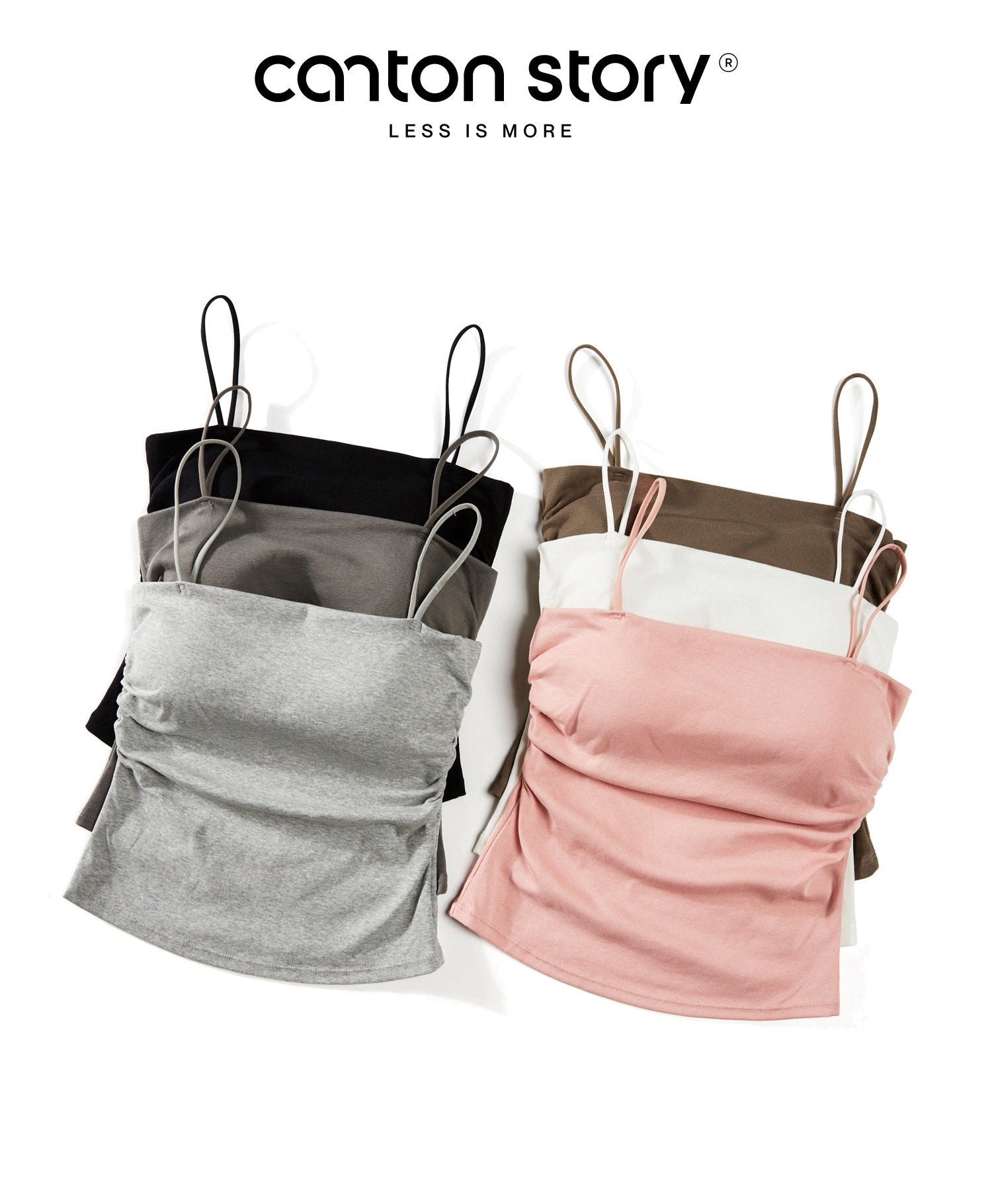 cantonstory Beautiful Back Padded Camisole