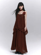 LADYGHOST Cold Artistic Suit Dress