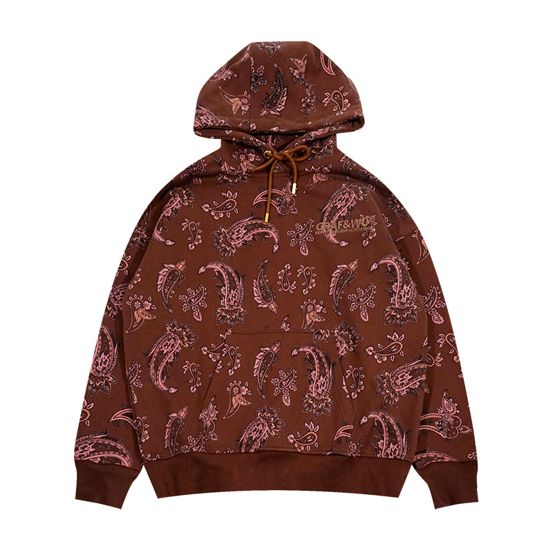 GRAF  ProjectPaisley2.0 Cashew Flower Velvet Hoodie