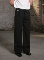 ONEFIT MAX Wide Three Dimensional Pleated Straight Trousers