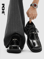 Pu Chen PUCH Solid Color Breathable Leather Shoes