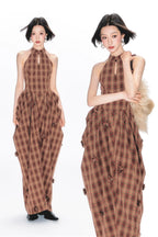 YEDM Plaid Sleeveless Dress