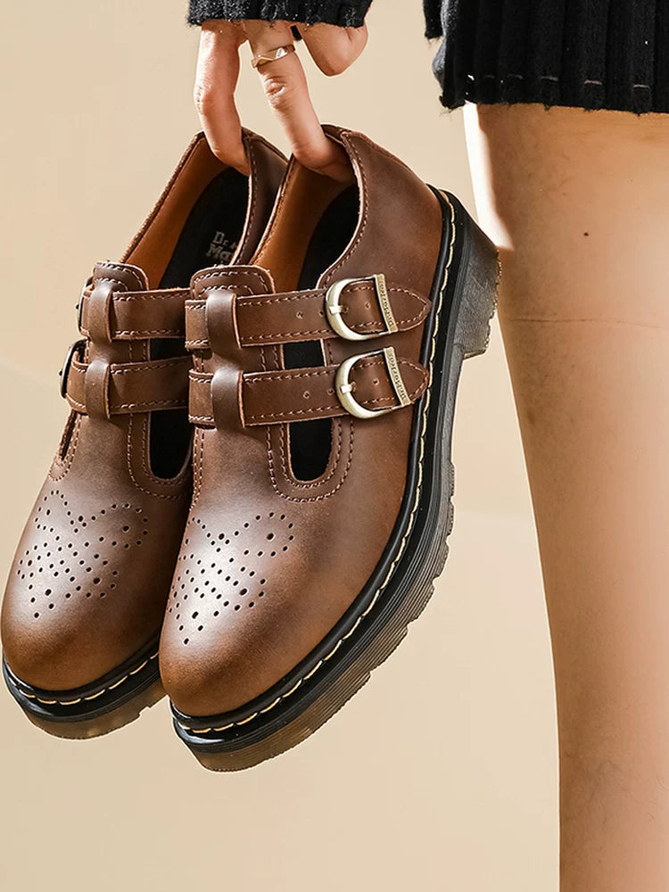 Ram Era Polka Dot Mary Jane Flat Shoes