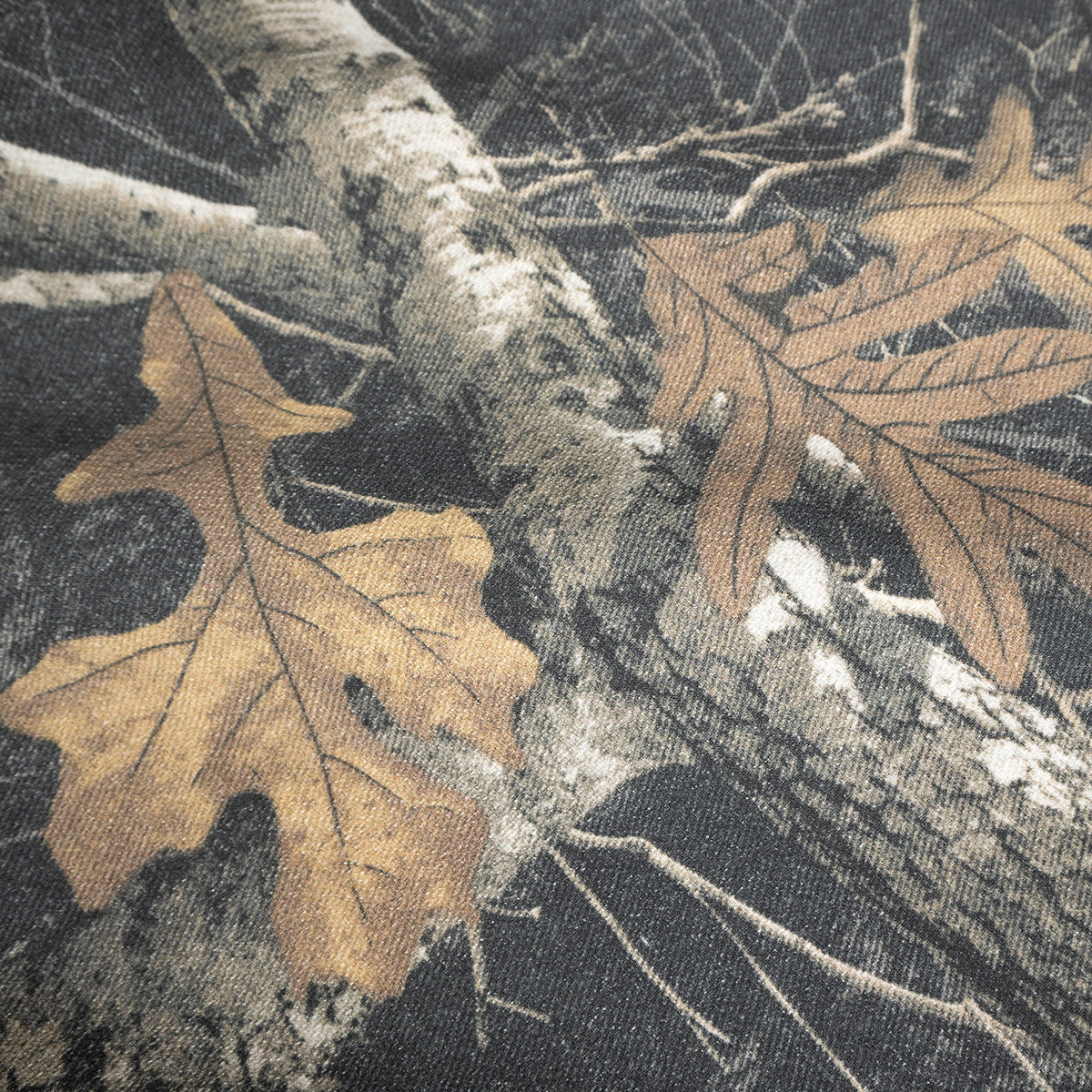 SUPER WAY Fleece Full-print Branch Camouflage Hooded Sweater