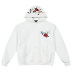 MEDM Floral Embroidered Casual Hooded Sweater