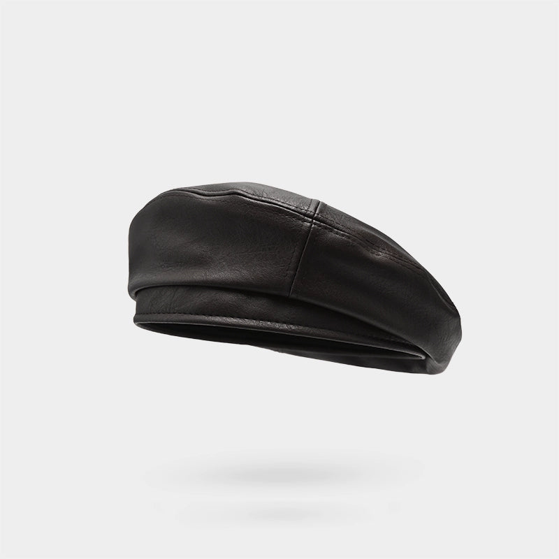 Winnie Lee Leather Beret