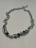 Original Double-Layer Bead Titanium Steel Clavicle Necklace