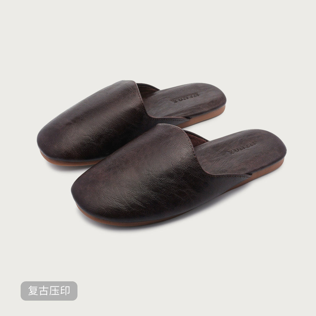 Matte Textured Indoor Non-Slip Slippers