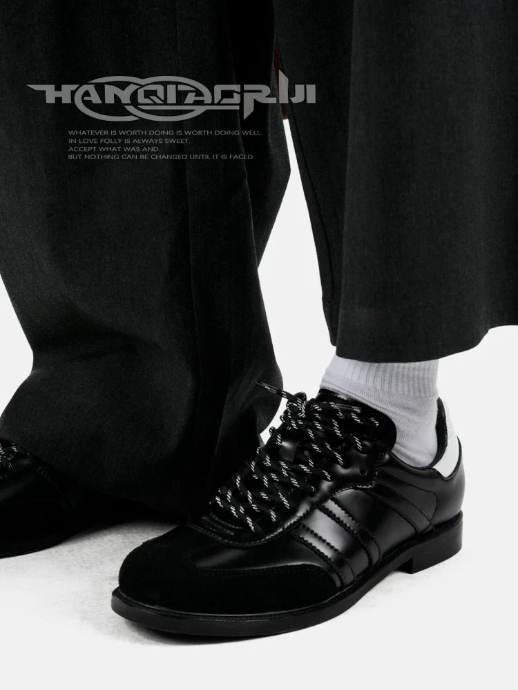 HANQIAORJI Versatile Casual Small Leather Shoes