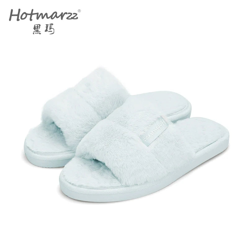 Hotmarzz Plush Cotton Mop Thick Bottom Fluffy Slippers