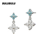 BULUBULU Rime Turquoise Silver Necklace