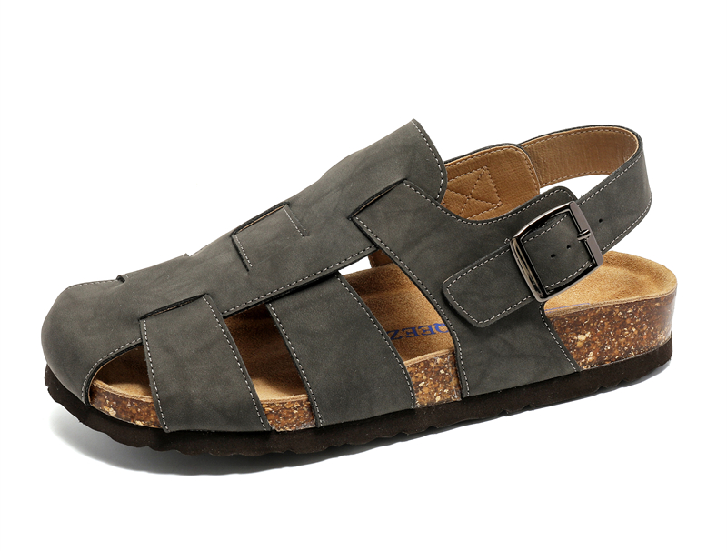 CENTREKALEM Genuine Leather Birkenstock Thick-Soled Beach Shoes