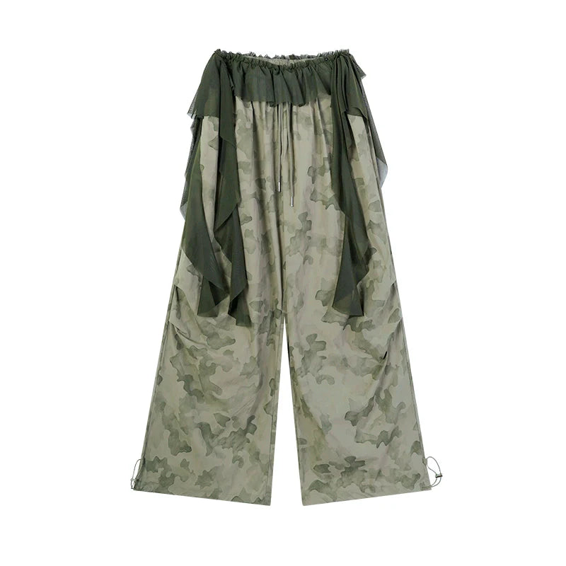 Zero Camouflage Loose and Thin Low-rise Pants