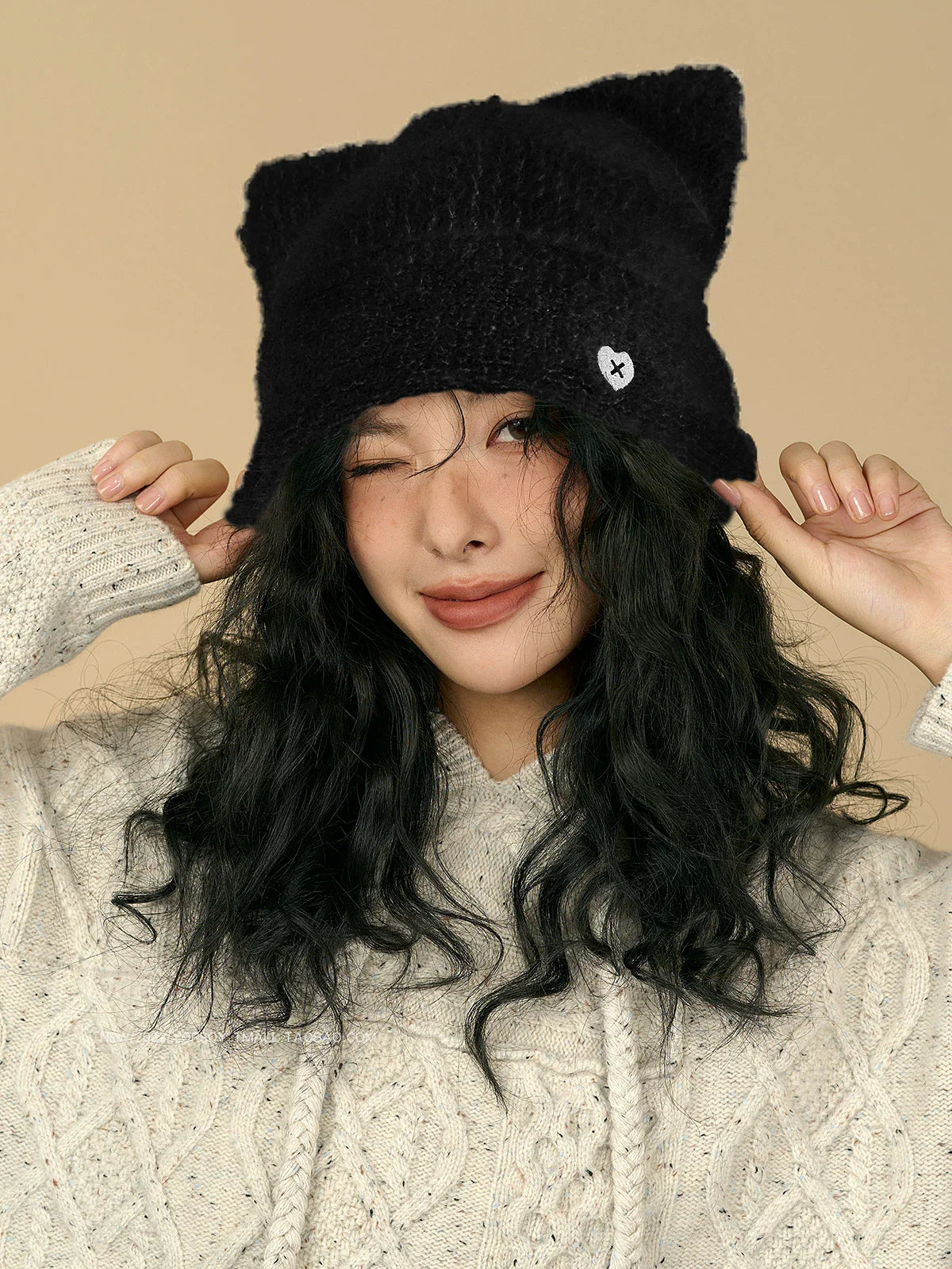YORSOY Ear Wool Warm Knitted Hat