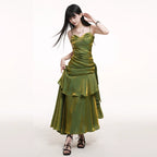 LADYGHOST Casual Suspender Dress