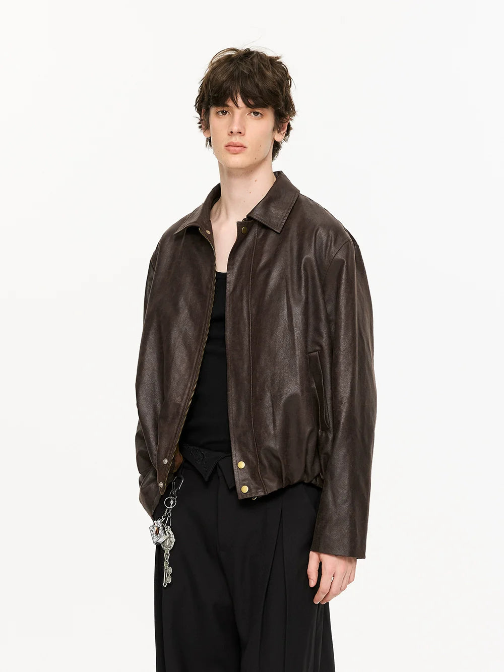 KREATE Contrasting Vintage Suede Jacket