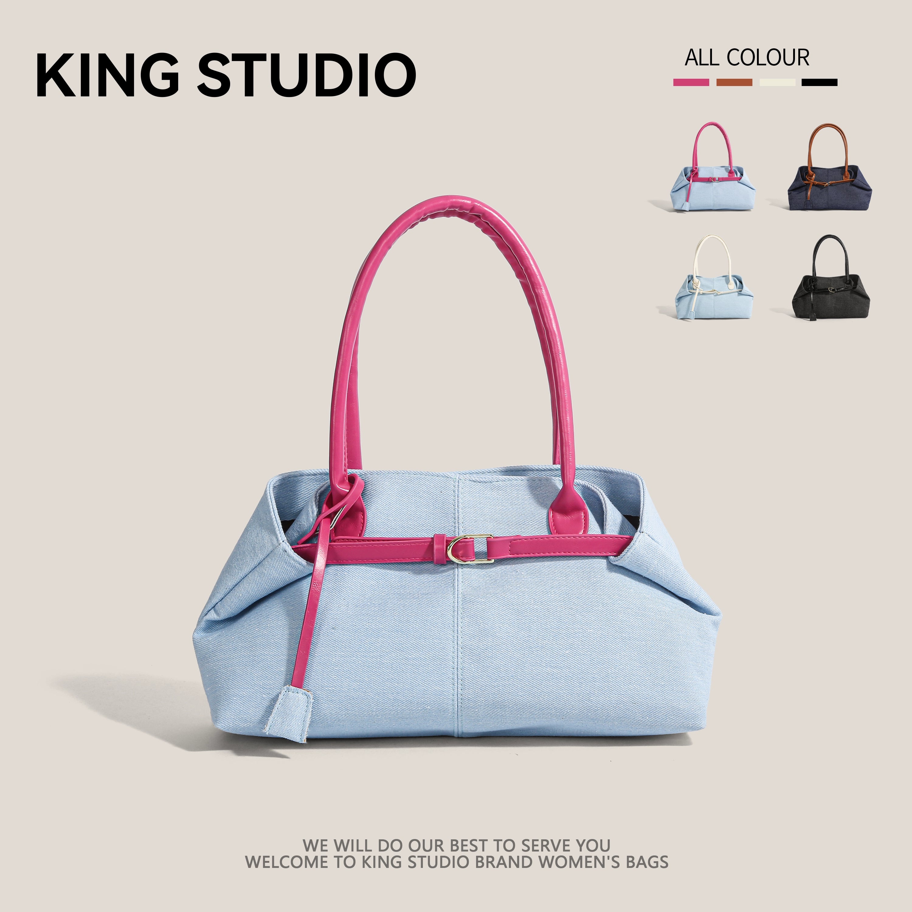 DrinKing Casual Large Single-Shoulder Bag