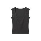 Nariele Square Neck Slim Sleeveless Sports Top