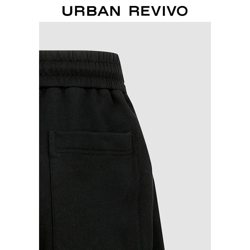 Urban Revivo Contrast Label Elastic Scimitar Pants