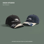 Kac Retro Color-block Embroidered Baseball Cap
