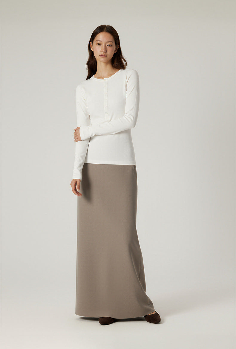 Inflation women Henly Skinny Modal Long Sleeve tee