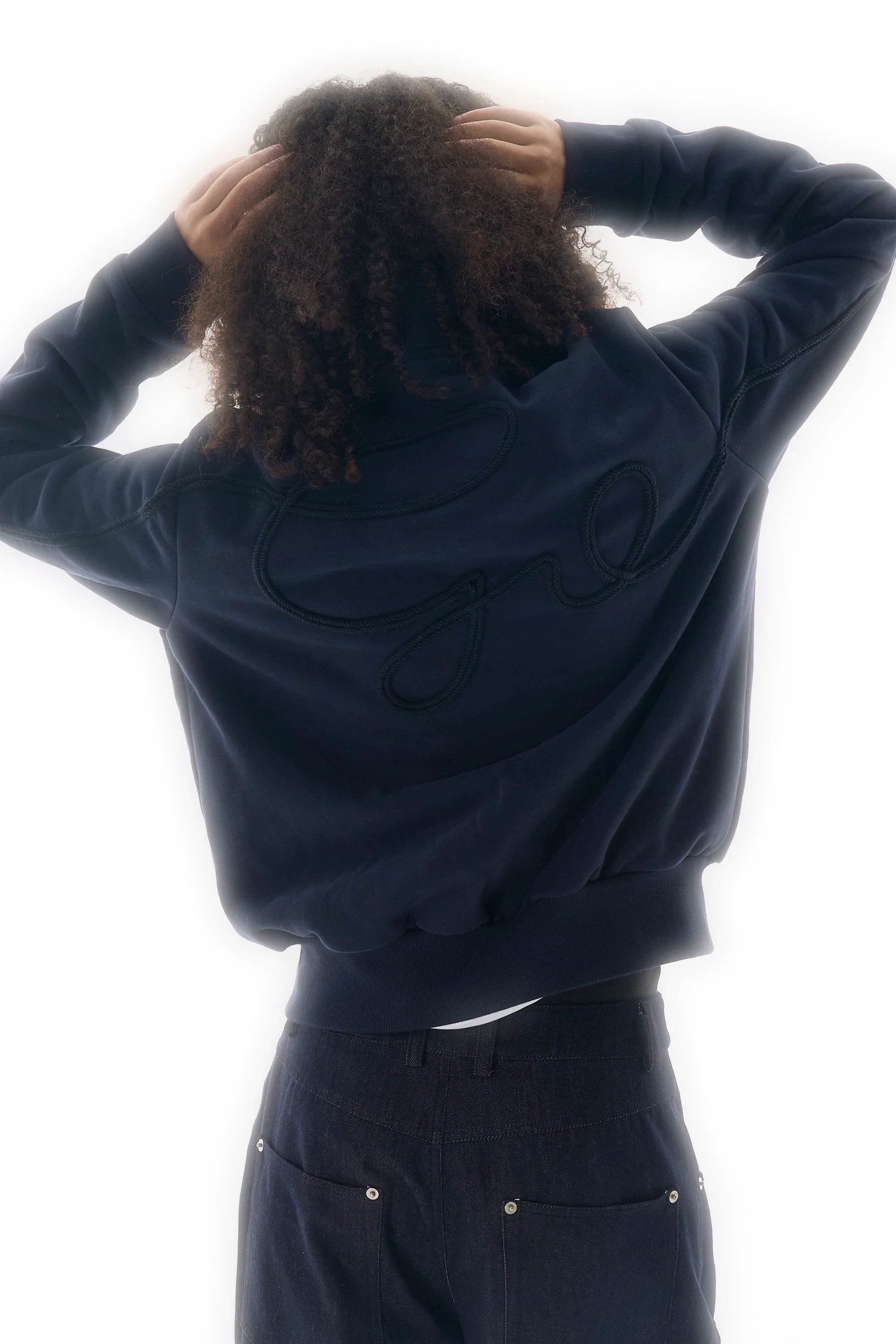 WebSurfGroup Twist Rope Embroidered Stand-up Collar Embroidered Jacket