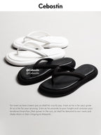 Cebostin Stomping Shit Feeling Vacation Wind Pinch Foot Beach Shoes