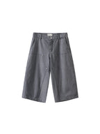 BUTTBILL 25SS Urban Safari Vintage Commuter Japanese Leaven Wash Logging Tooling Capris Shorts