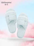 Hotmarzz Plush Cotton Mop Thick Bottom Fluffy Slippers