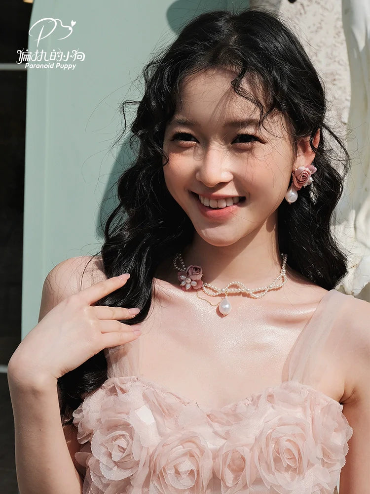 ParanoidP Flower Baroque Pearl Premium Earrings