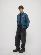 ATHIRI Motorcycle Harrington G9 Shoulder Pad Functional Embroidered Jacket