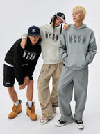 MEDM Three-dimensional Embroidered Font Hooded Sweater