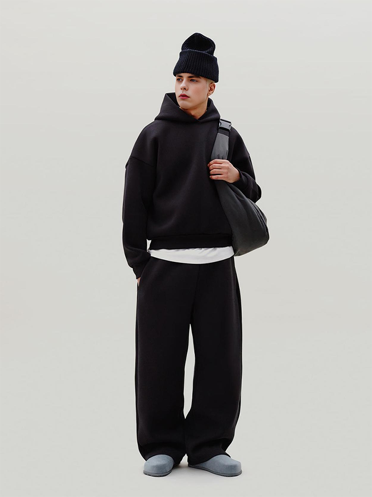 KONOOT Casual Zipper Pullover Sweatshirt Set