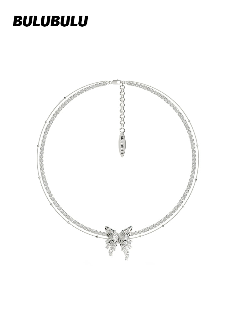 BULUBULU Butterfly Island Tassel Necklace