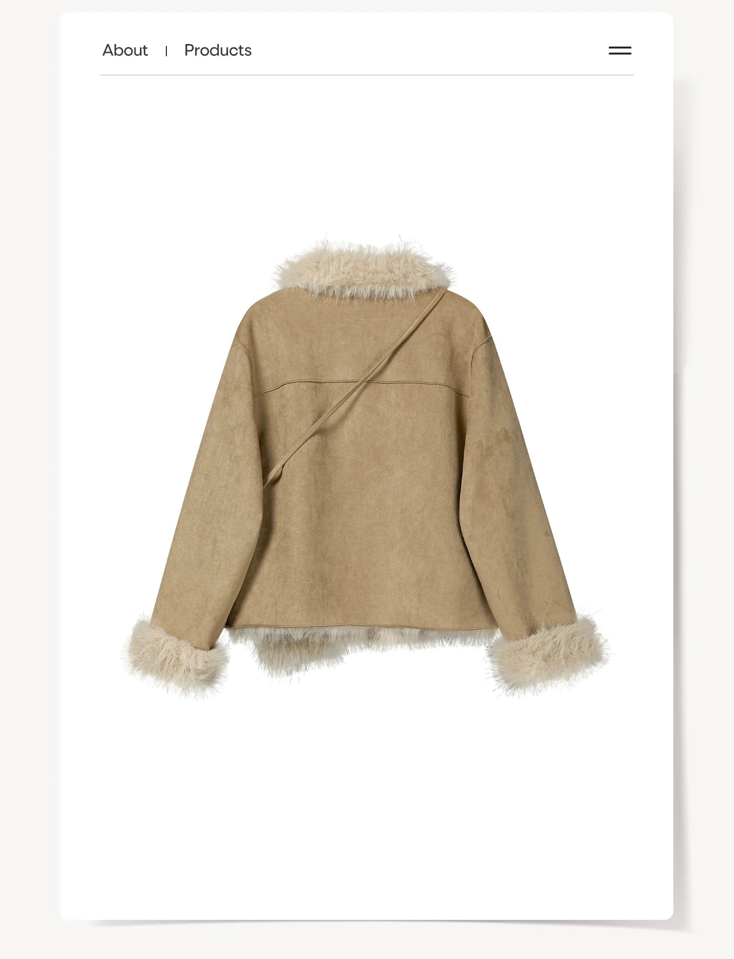 Cantonstory Vintage Korean Fur Integrated Plush Short Jacket