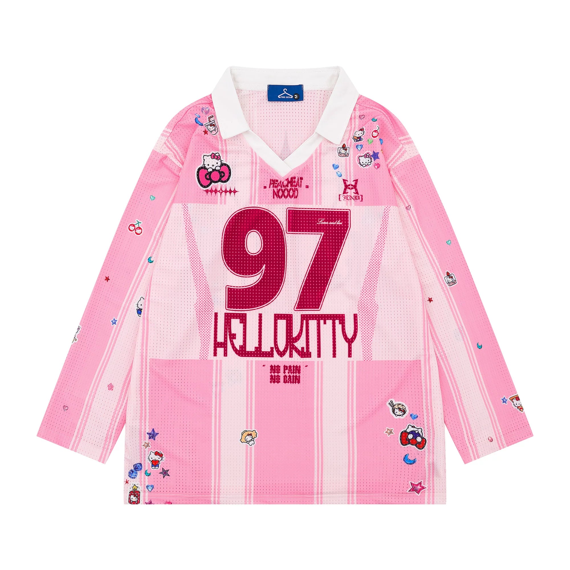 SIXMINU Cute Cartoon KT Cat Letter T-Shirt