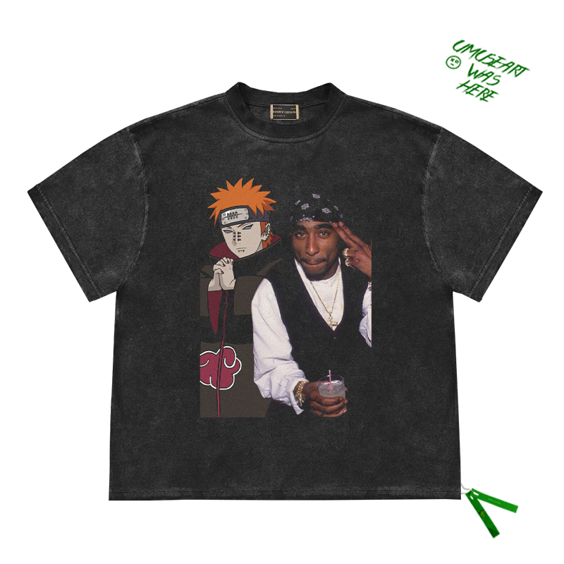 Tupac x Naruto Two-Dimensional Hip-Hop Tee