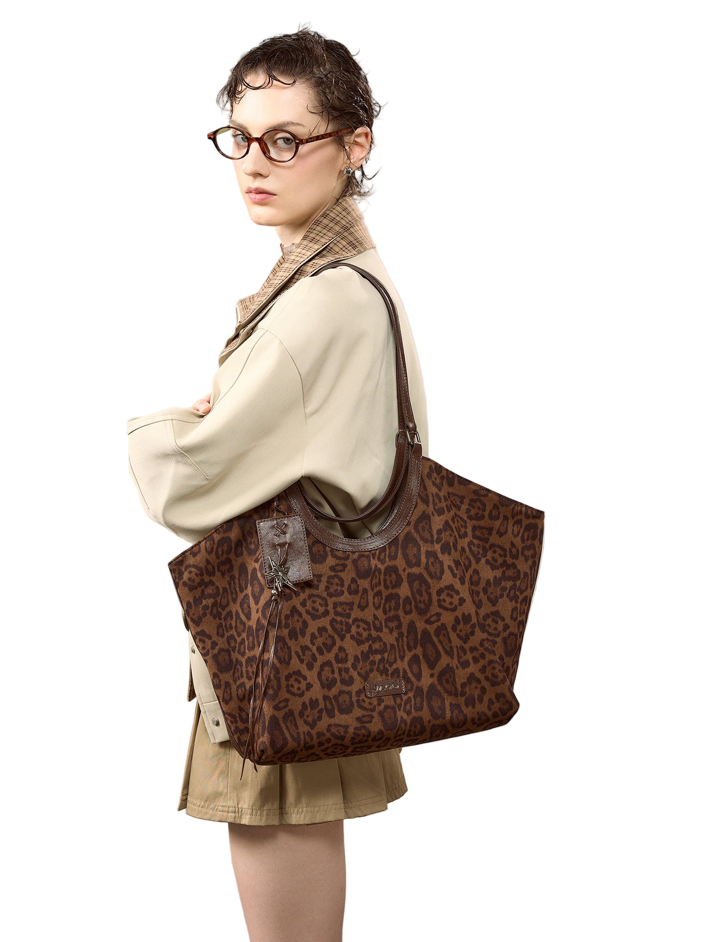 JACD Nomadic Wilderness Leopard Print Tote Bag
