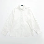 MICHINNYON Embroidered Alphabet Shirt Casual Jacket