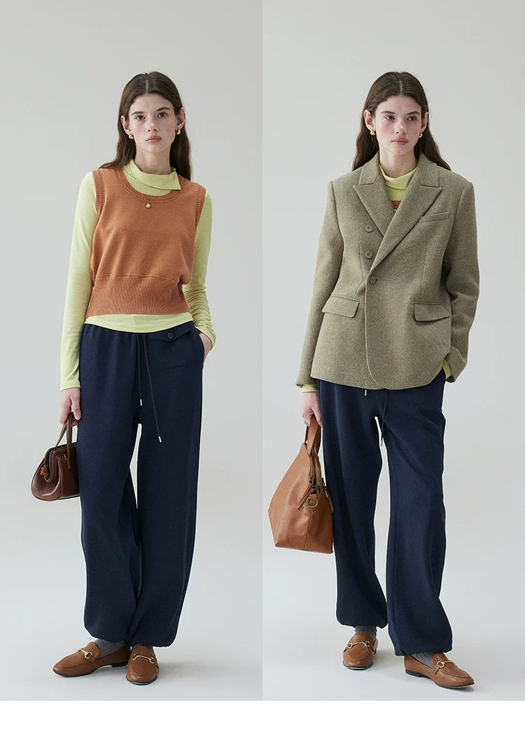 VOOE Waist Sleeveless Knitted Vest