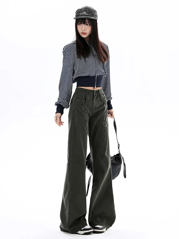 KPSR Vintage Slightly Stretched Wide-Leg Jeans