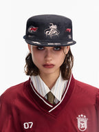 PEOPLESENSE Original Color Cowboy Flat Top Equestrian Hat