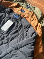 Japanese Retro Collarless Quilted Cotton Jacket