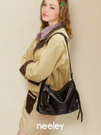 Neeley Star Donut Leather Hobo Bag